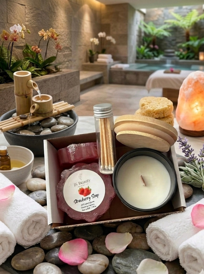Strawberry Luxe Candle & Soap Gift Set