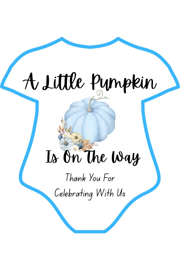 🎃 Blue Pumpkin Glycerin Soap Baby Shower Favor Kit (Set of 25)