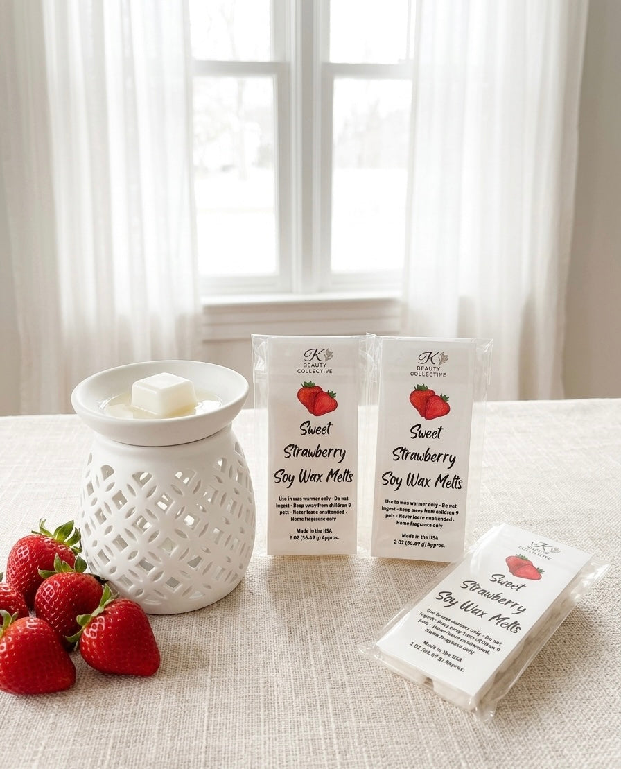 🍓 Strawberry Wax Melt Sticks Set of 3 | Natural Soy Wax