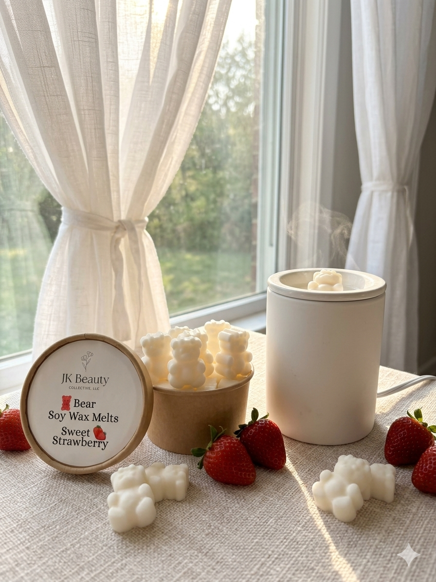 🍓 Sweet Strawberry Bear Wax Melts