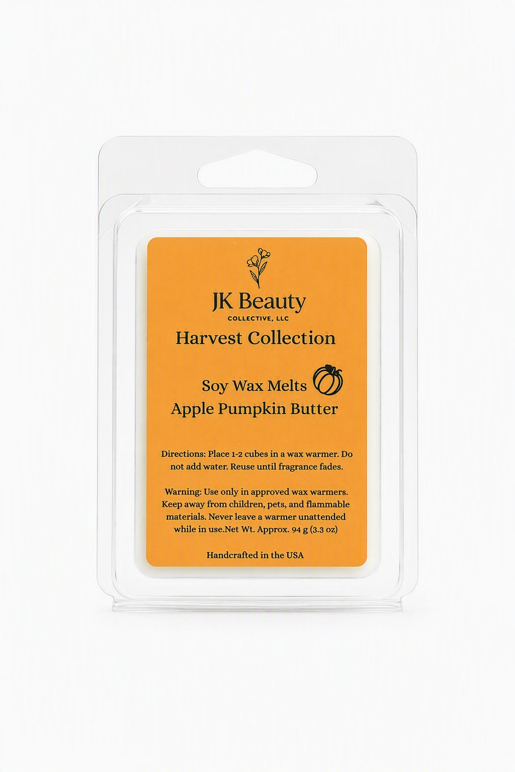 🍎🎃Apple Pumpkin Butter Soy Wax Melt Cubes | Harvest Collection | 3.3 oz