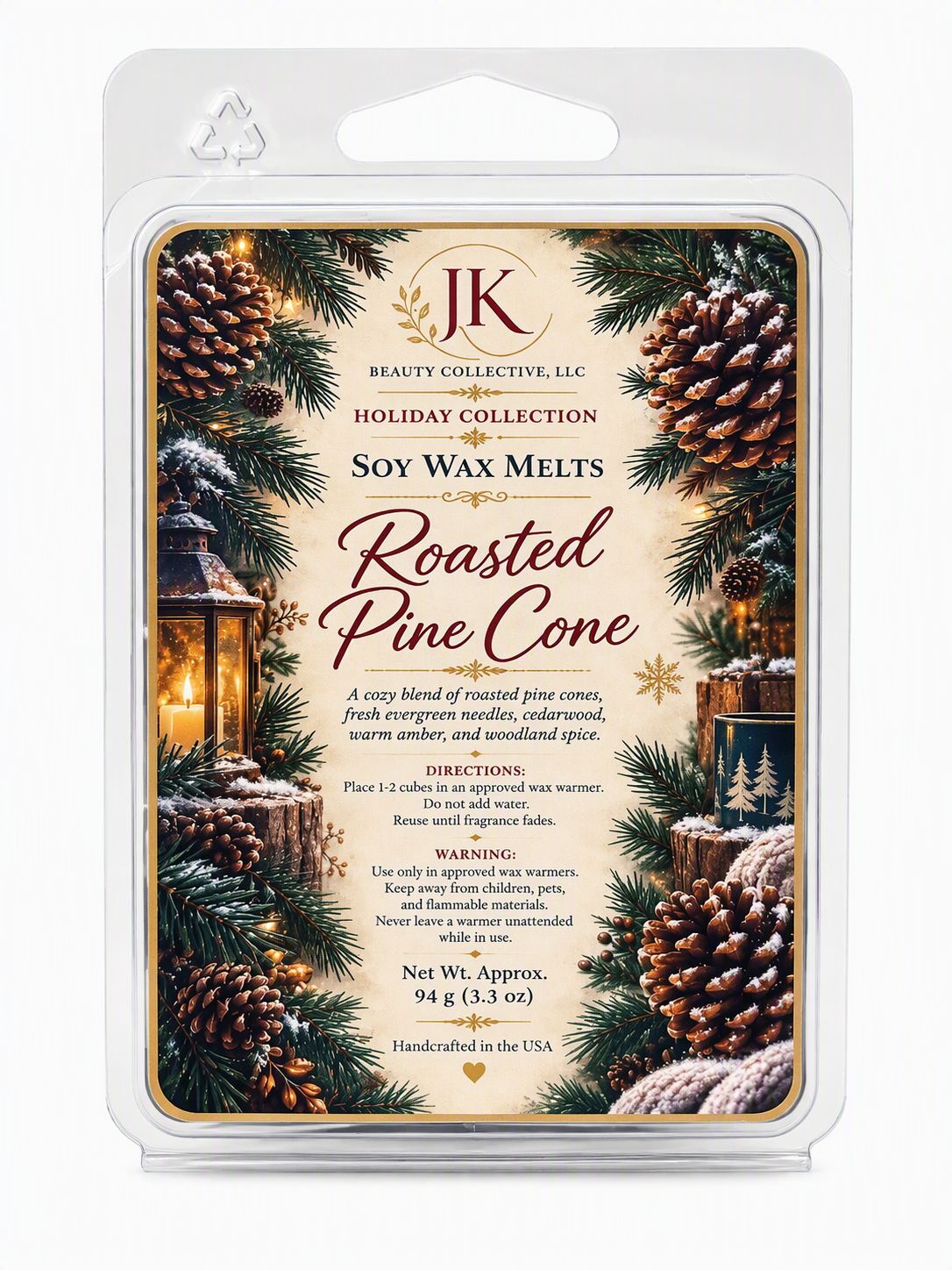 Holiday Collection Soy Wax Melts Gift Set | 3 Seasonal Fragrances