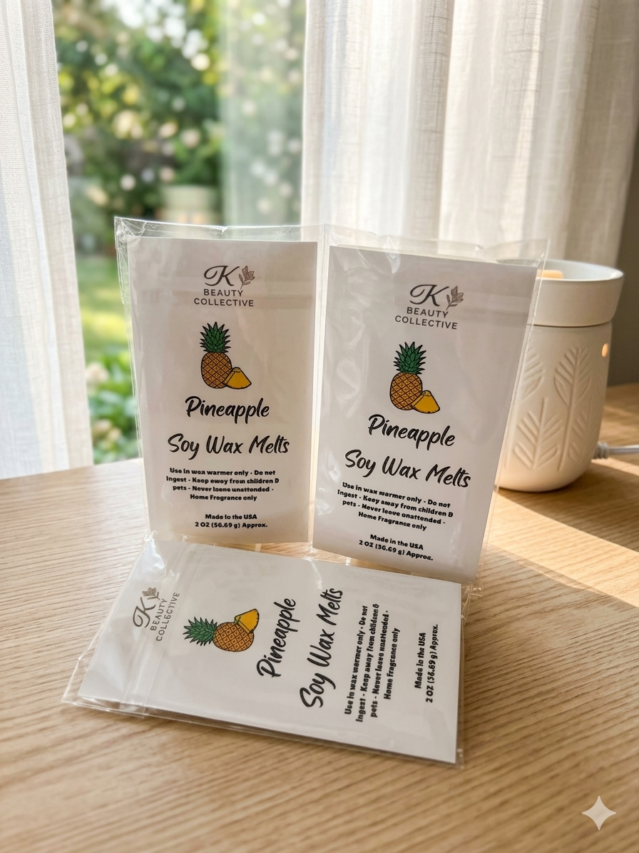 🍍 Pineapple Wax Melt Sticks Set of 3 | Natural Soy Wax