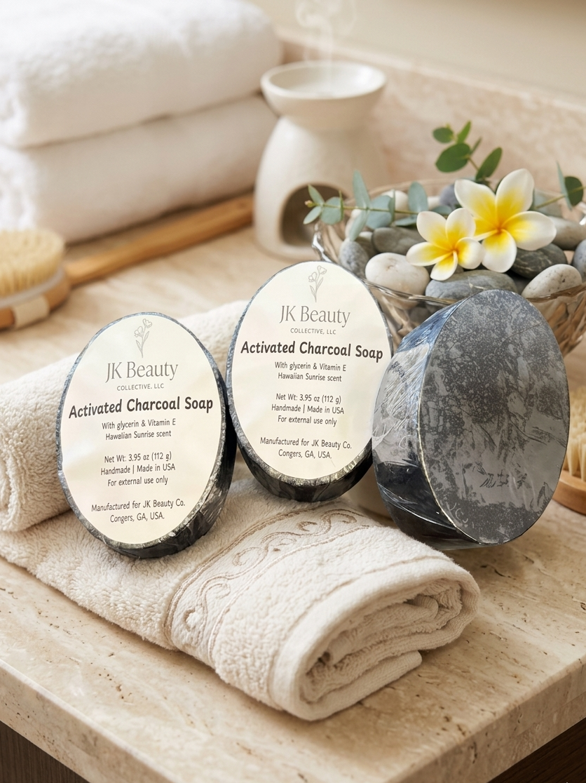 🖤Activated Charcoal Oval Soap (3 pack)