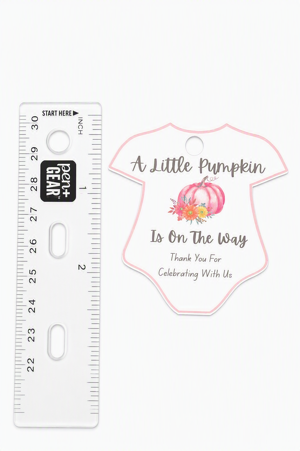 🎃 Pink Pumpkin Glycerin Soap Baby Shower Favor Kit (Set of 25)