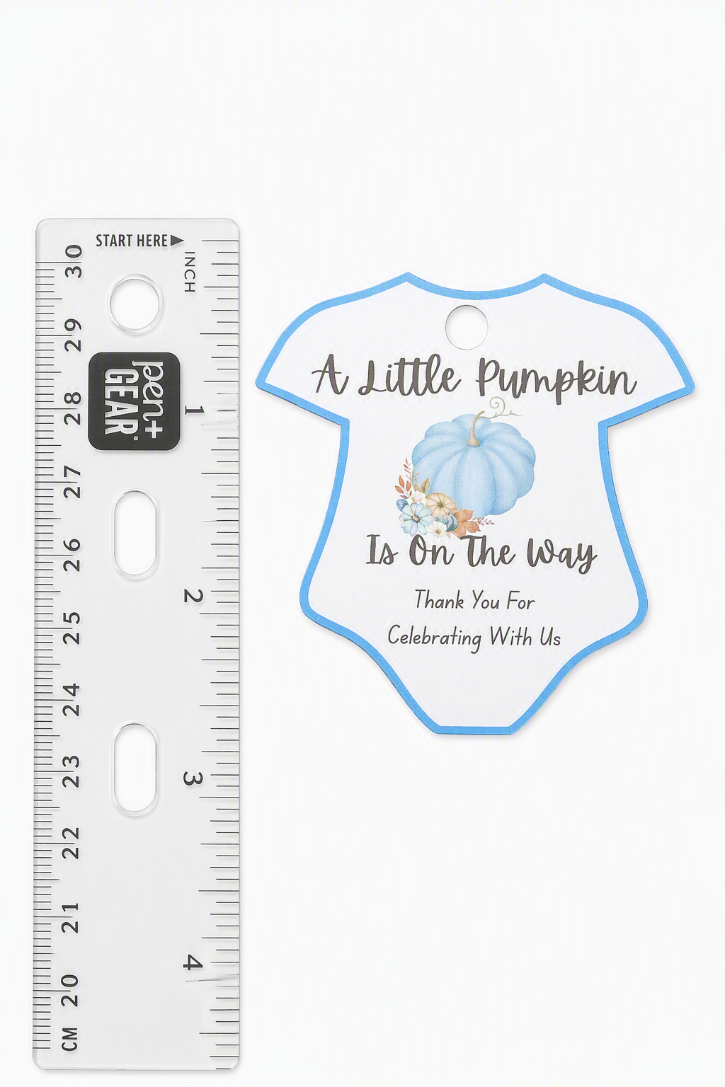 🎃 Blue Pumpkin Glycerin Soap Baby Shower Favor Kit (Set of 25)