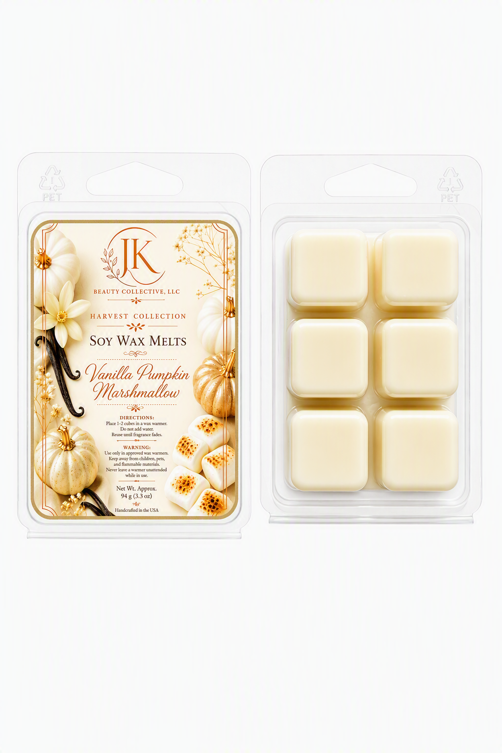 Vanilla Pumpkin Marshmallow Soy Wax Melts
