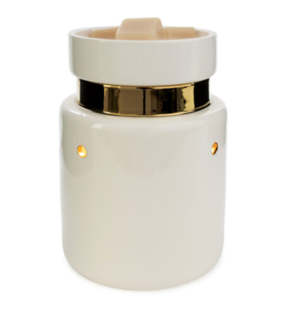 White and Gold Illumination Fragrance Warmer