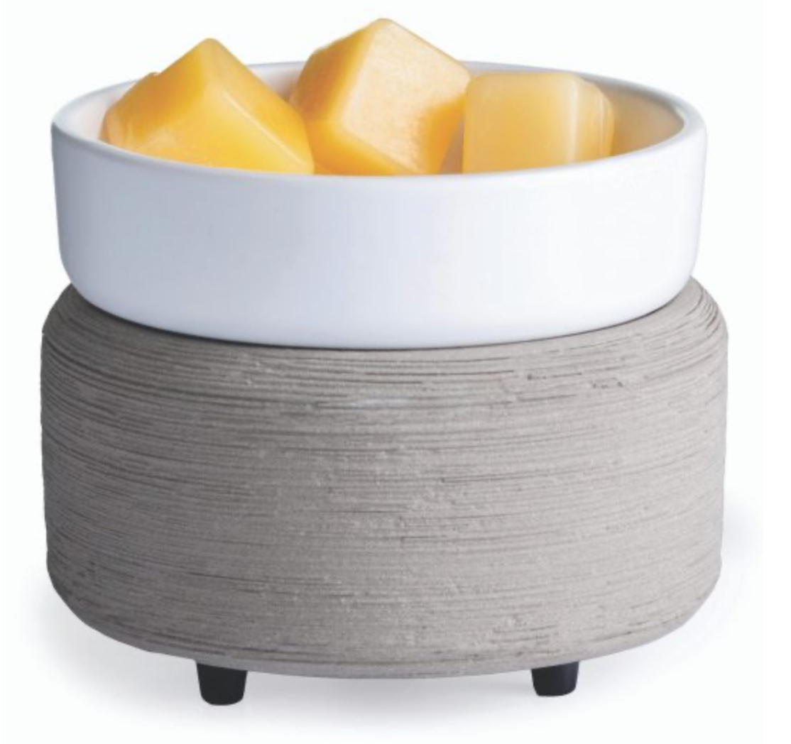 Modern Concrete 2‑in‑1 Wax Melt & Candle Warmer
