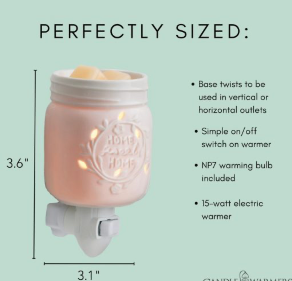 Mason Jar Pluggable Fragrance Warmer