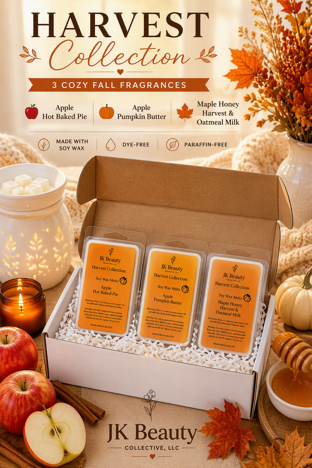 🍂 Harvest Collection Soy Wax Melts Set