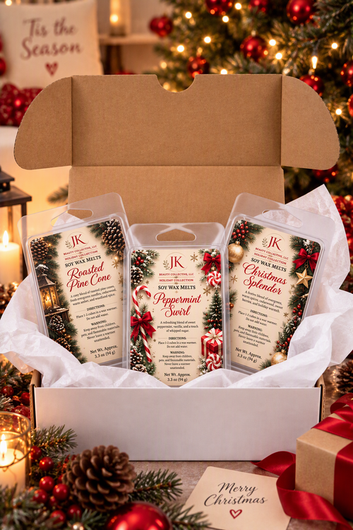 Holiday Collection Soy Wax Melts Gift Set | 3 Seasonal Fragrances